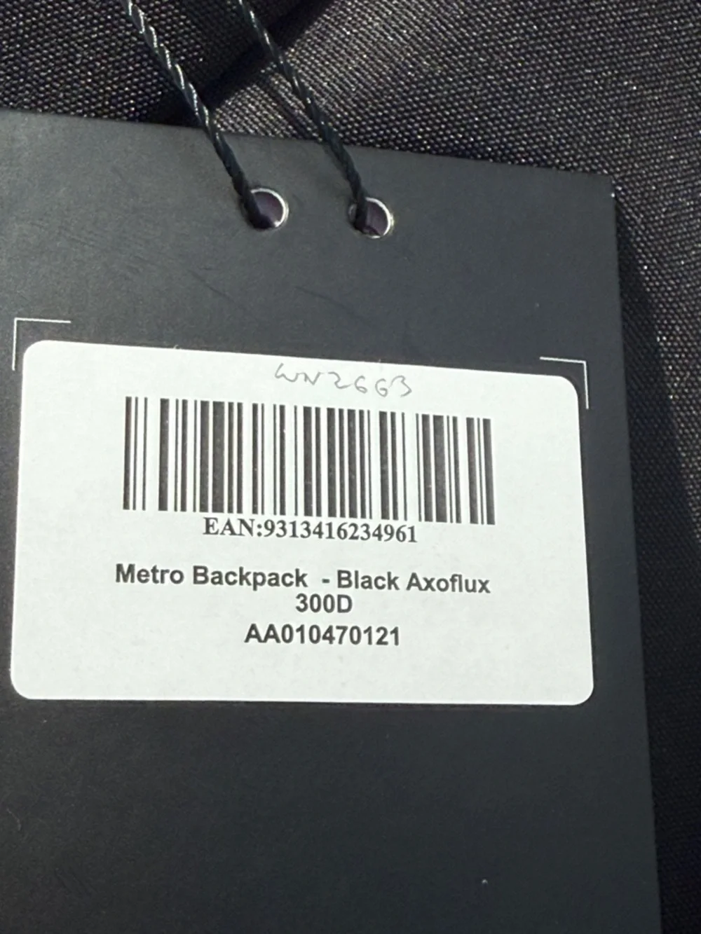 ALPAKA Metro Backpack Black Axoflux 300D Travel Laptop Everyday Bag NWT‎